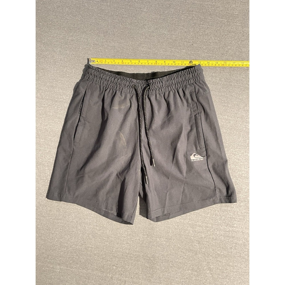 Quiksilver Men's Black Athletic Shorts Size‎ Small Drawstring Casual Activewear